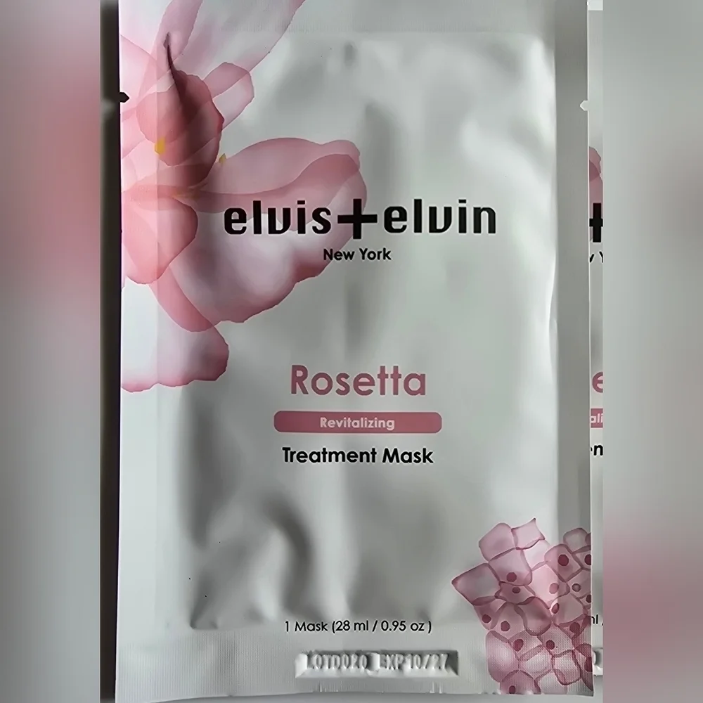 Elvis + Elvin Revitalizing Treatment Masks Rosetta 3 Pieces New